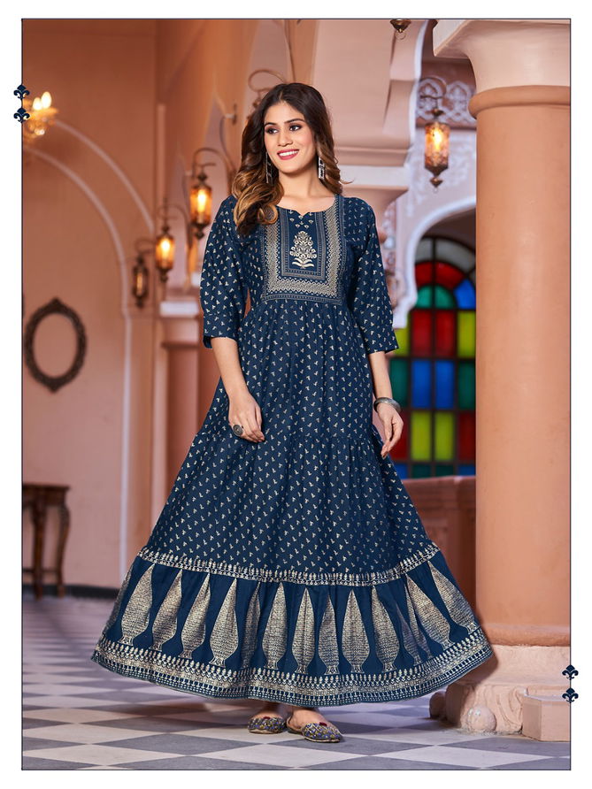 Banwery Sukumari Printed Festive Wear Wholesale  Anarkali Kurtis Catalog